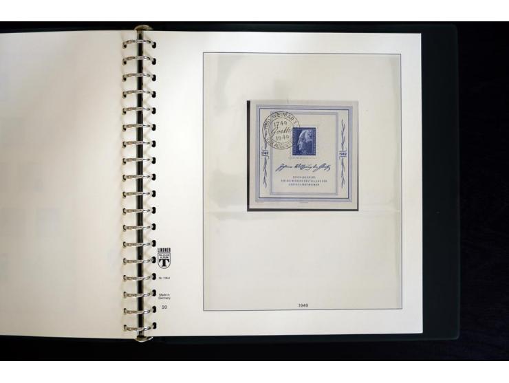 1945/49, gestempelte Sammlung mit u.a. Mi.-Nr. BIb auf Briefstück, 151X, 156-61y, HZ1ay, Bl.2t, 5X+Y, 6 etc., weiter viele be