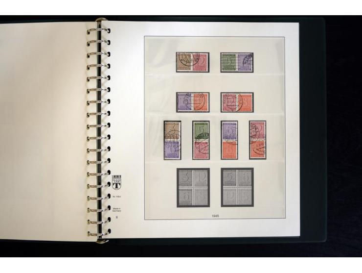 1945/49, gestempelte Sammlung mit u.a. Mi.-Nr. BIb auf Briefstück, 151X, 156-61y, HZ1ay, Bl.2t, 5X+Y, 6 etc., weiter viele be