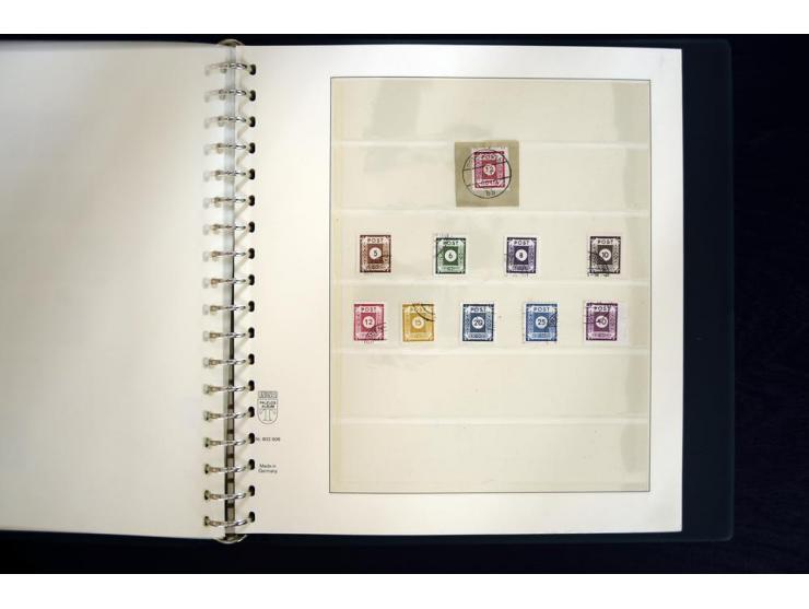 1945/49, gestempelte Sammlung mit u.a. Mi.-Nr. BIb auf Briefstück, 151X, 156-61y, HZ1ay, Bl.2t, 5X+Y, 6 etc., weiter viele be