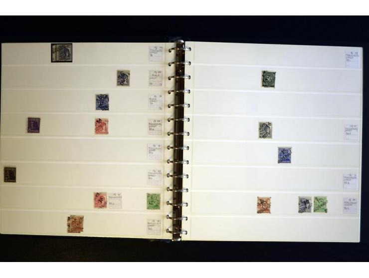 1948, BEZIRK 3-41, enorm inhaltsreiche 16bändige Sammlung mit mehreren 1000 Werten, besonders stark vertreten Bezirk 29/2°, d