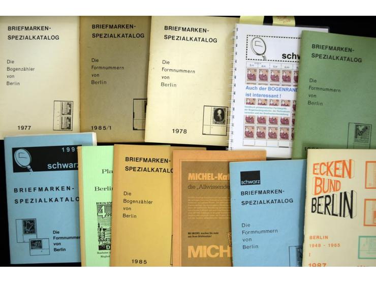 1948/90, postfrische Spezialsammlung, fast ausschließlich Rand- und vor allem Eckrandstücke, dabei auch Paare und 4er-Blocks,
