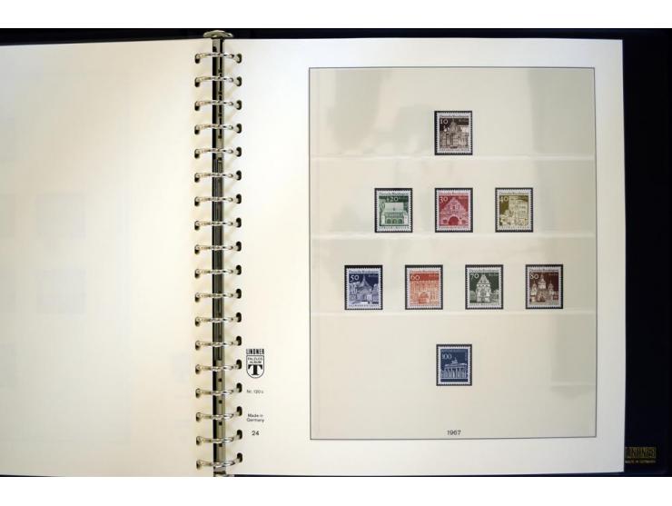 1948/1990, umfangreicher Sammlerbestand in 16 Alben, vieles mehrfach, dabei u.a. Mi.-Nr.  27, 32, 33, 34, 38(2) ,39(2) ,40(2)