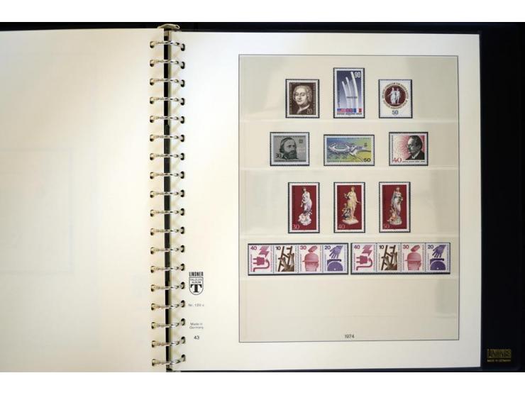 1948/1990, umfangreicher Sammlerbestand in 16 Alben, vieles mehrfach, dabei u.a. Mi.-Nr.  27, 32, 33, 34, 38(2) ,39(2) ,40(2)
