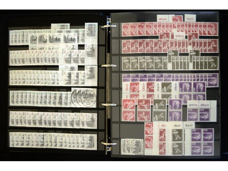 1948/1990, umfangreicher Sammlerbestand in 16 Alben, vieles mehrfach, dabei u.a. Mi.-Nr.  27, 32, 33, 34, 38(2) ,39(2) ,40(2)
