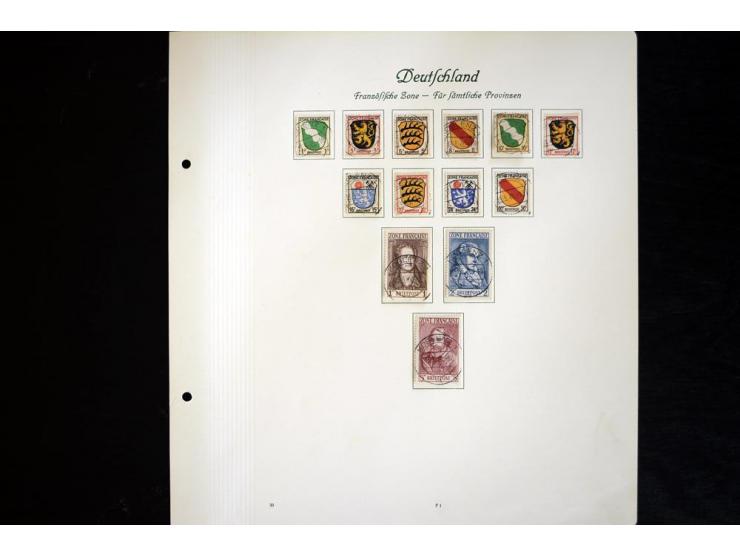 1945/49, gestempelte Sammlung mit Konstanz II und allen Blocks, nahezu alle besseren Werte sign. Schlegel BPP, Rotes-Kreuz-Bl