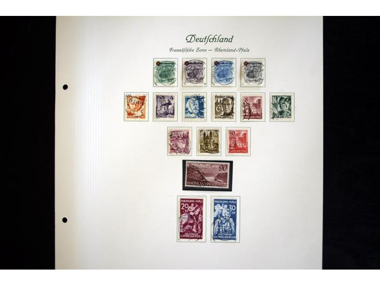 1945/49, gestempelte Sammlung mit Konstanz II und allen Blocks, nahezu alle besseren Werte sign. Schlegel BPP, Rotes-Kreuz-Bl