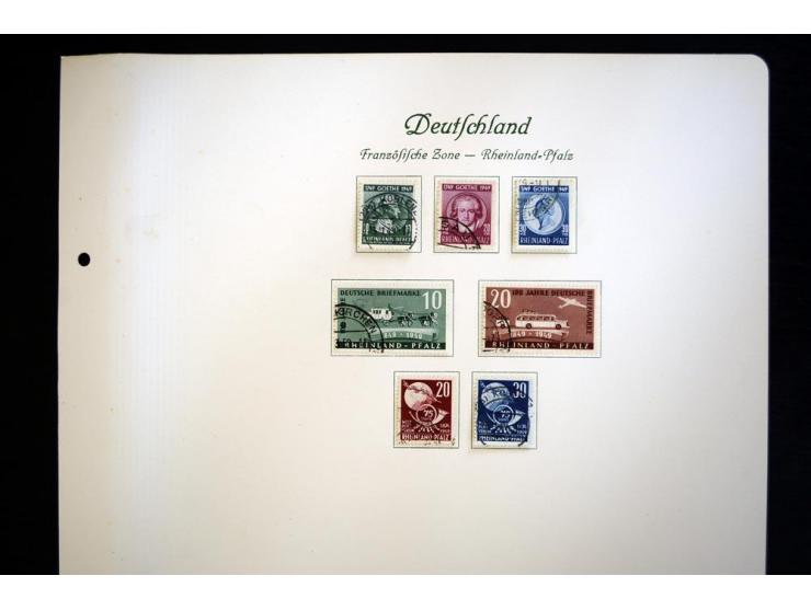 1945/49, gestempelte Sammlung mit Konstanz II und allen Blocks, nahezu alle besseren Werte sign. Schlegel BPP, Rotes-Kreuz-Bl