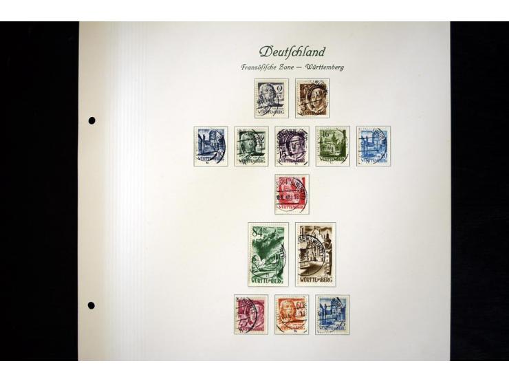 1945/49, gestempelte Sammlung mit Konstanz II und allen Blocks, nahezu alle besseren Werte sign. Schlegel BPP, Rotes-Kreuz-Bl