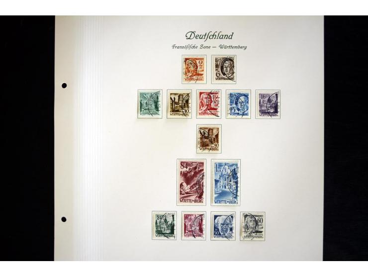 1945/49, gestempelte Sammlung mit Konstanz II und allen Blocks, nahezu alle besseren Werte sign. Schlegel BPP, Rotes-Kreuz-Bl
