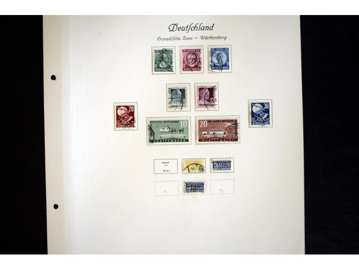1945/49, gestempelte Sammlung mit Konstanz II und allen Blocks, nahezu alle besseren Werte sign. Schlegel BPP, Rotes-Kreuz-Bl
