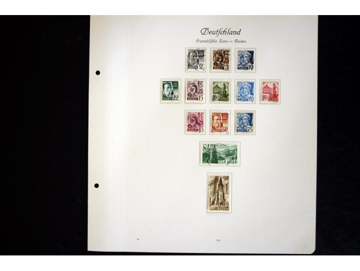 1945/49, gestempelte Sammlung mit Konstanz II und allen Blocks, nahezu alle besseren Werte sign. Schlegel BPP, Rotes-Kreuz-Bl