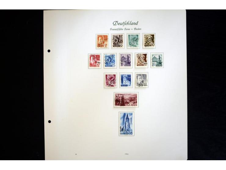 1945/49, gestempelte Sammlung mit Konstanz II und allen Blocks, nahezu alle besseren Werte sign. Schlegel BPP, Rotes-Kreuz-Bl