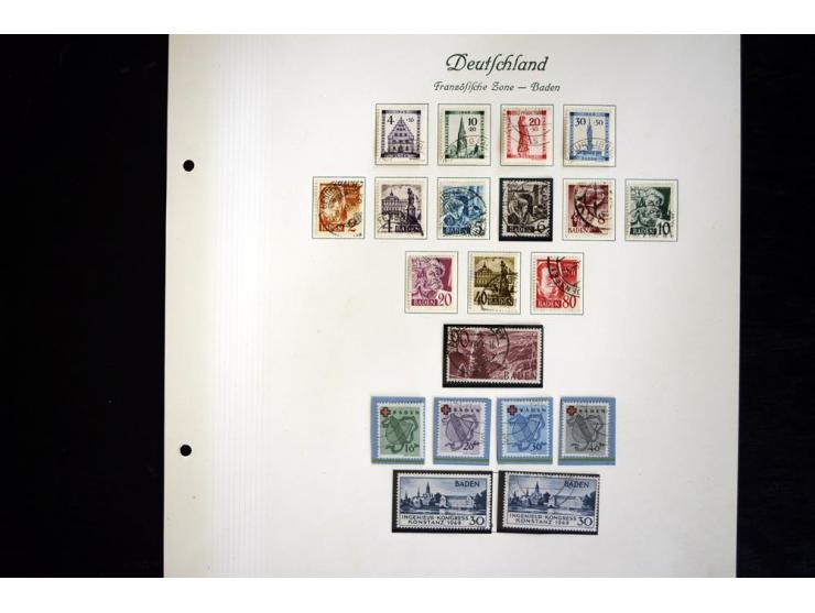 1945/49, gestempelte Sammlung mit Konstanz II und allen Blocks, nahezu alle besseren Werte sign. Schlegel BPP, Rotes-Kreuz-Bl