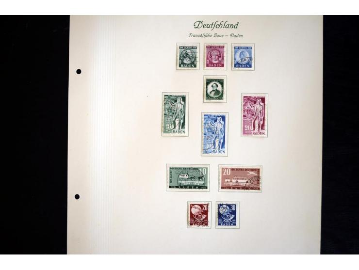 1945/49, gestempelte Sammlung mit Konstanz II und allen Blocks, nahezu alle besseren Werte sign. Schlegel BPP, Rotes-Kreuz-Bl