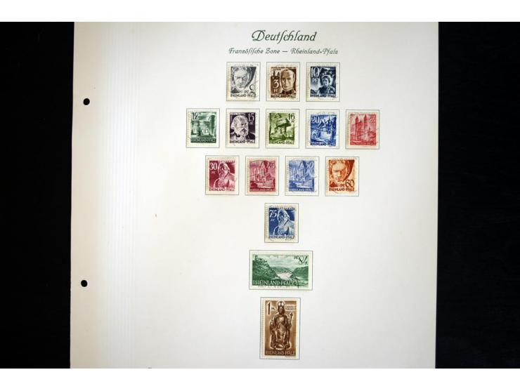 1945/49, gestempelte Sammlung mit Konstanz II und allen Blocks, nahezu alle besseren Werte sign. Schlegel BPP, Rotes-Kreuz-Bl