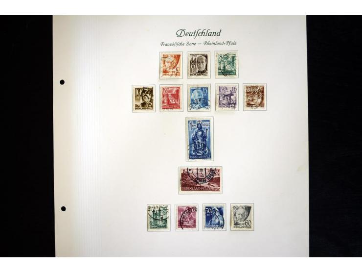1945/49, gestempelte Sammlung mit Konstanz II und allen Blocks, nahezu alle besseren Werte sign. Schlegel BPP, Rotes-Kreuz-Bl