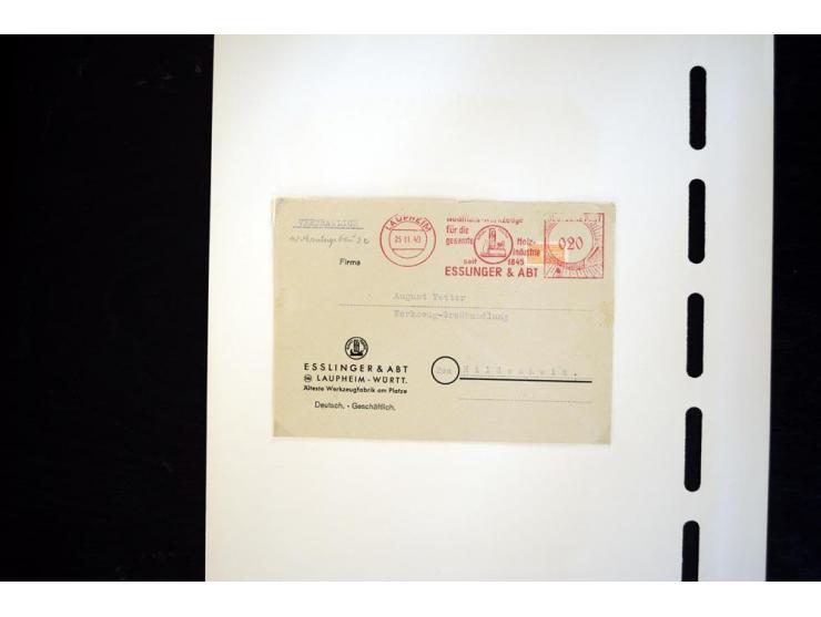 1945/49, schöne gestempelte Sammlung mit etlichen Briefen, dabei einige bessere Werte wie Baden Mi.-Nr. 42-45A, Block 1 und 4