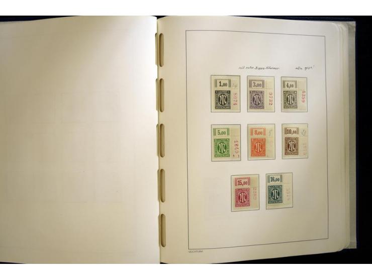 1945/49, sehr schöne und hochwertige, postfrische Sammlung, dabei viele Werte aus Bogenecken, mit etlichen seltenen Ausgaben,