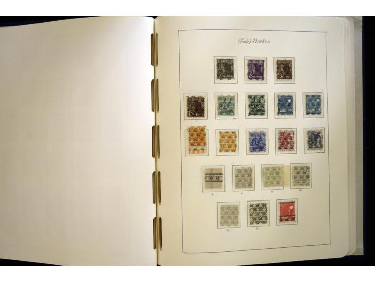 1945/49, sehr schöne und hochwertige, postfrische Sammlung, dabei viele Werte aus Bogenecken, mit etlichen seltenen Ausgaben,