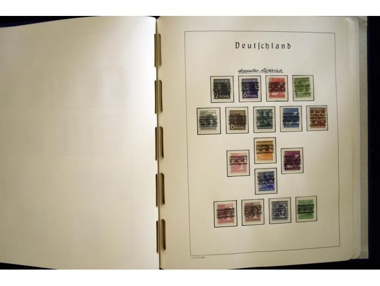 1945/49, sehr schöne und hochwertige, postfrische Sammlung, dabei viele Werte aus Bogenecken, mit etlichen seltenen Ausgaben,