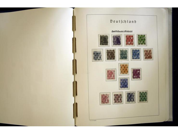 1945/49, sehr schöne und hochwertige, postfrische Sammlung, dabei viele Werte aus Bogenecken, mit etlichen seltenen Ausgaben,