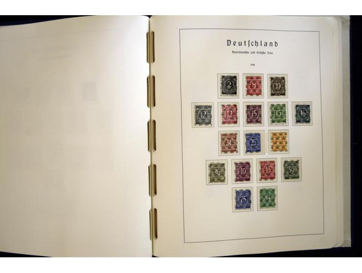1945/49, sehr schöne und hochwertige, postfrische Sammlung, dabei viele Werte aus Bogenecken, mit etlichen seltenen Ausgaben,