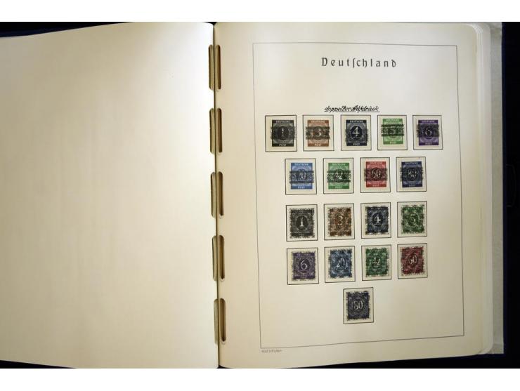 1945/49, sehr schöne und hochwertige, postfrische Sammlung, dabei viele Werte aus Bogenecken, mit etlichen seltenen Ausgaben,