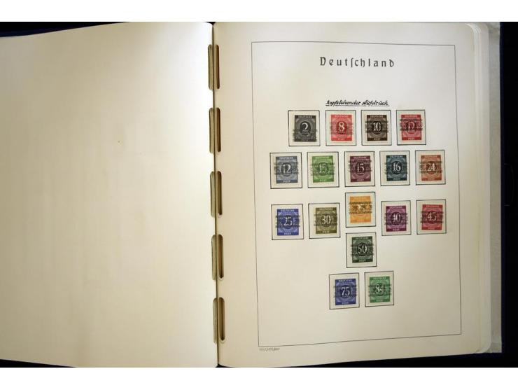 1945/49, sehr schöne und hochwertige, postfrische Sammlung, dabei viele Werte aus Bogenecken, mit etlichen seltenen Ausgaben,