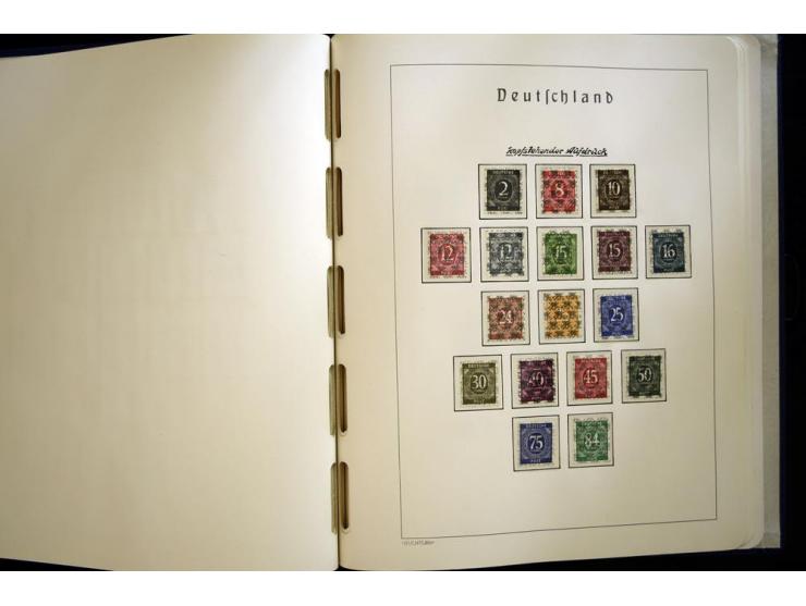 1945/49, sehr schöne und hochwertige, postfrische Sammlung, dabei viele Werte aus Bogenecken, mit etlichen seltenen Ausgaben,