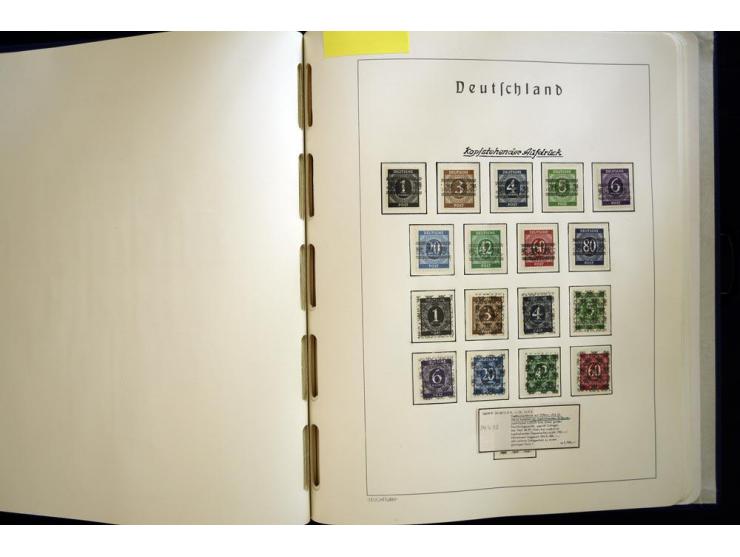 1945/49, sehr schöne und hochwertige, postfrische Sammlung, dabei viele Werte aus Bogenecken, mit etlichen seltenen Ausgaben,