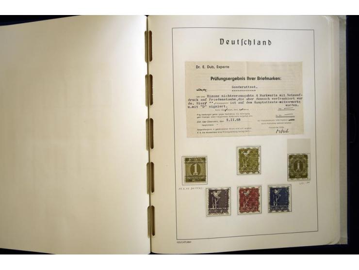 1945/49, sehr schöne und hochwertige, postfrische Sammlung, dabei viele Werte aus Bogenecken, mit etlichen seltenen Ausgaben,