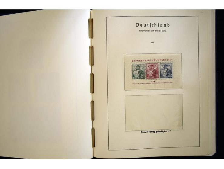 1945/49, sehr schöne und hochwertige, postfrische Sammlung, dabei viele Werte aus Bogenecken, mit etlichen seltenen Ausgaben,