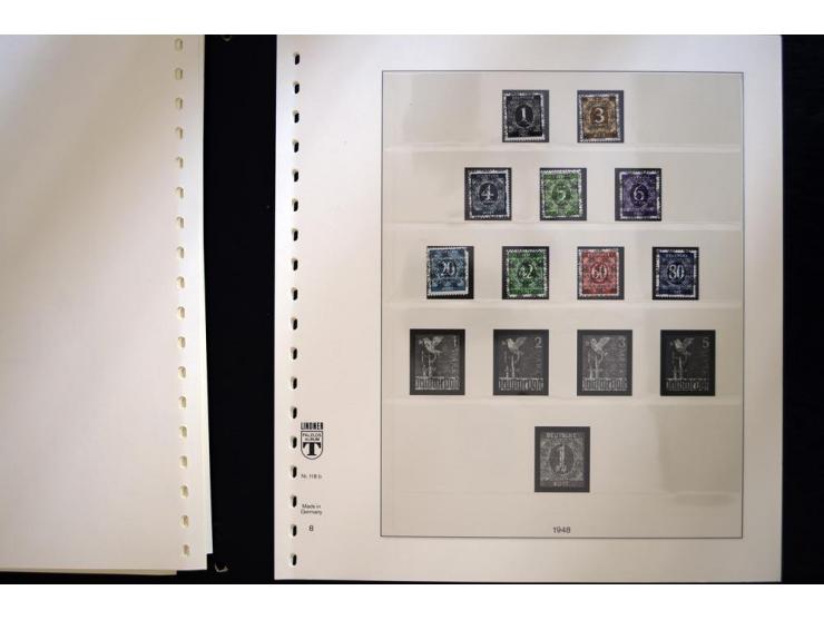 1945/49, postfrische Sammlung mit u.a. Mi.-Nr. 52-68I+II, I-IX/I+II sign. Schlegel BPP, dazu etwas Gemeinschaftsausgaben