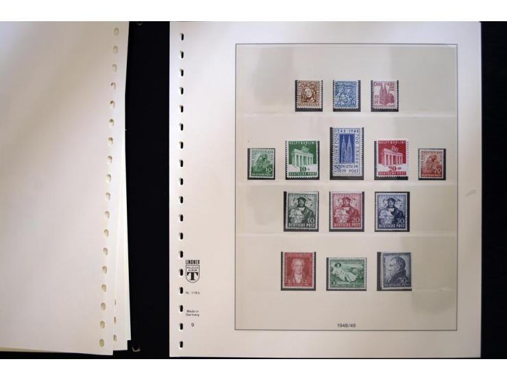 1945/49, postfrische Sammlung mit u.a. Mi.-Nr. 52-68I+II, I-IX/I+II sign. Schlegel BPP, dazu etwas Gemeinschaftsausgaben