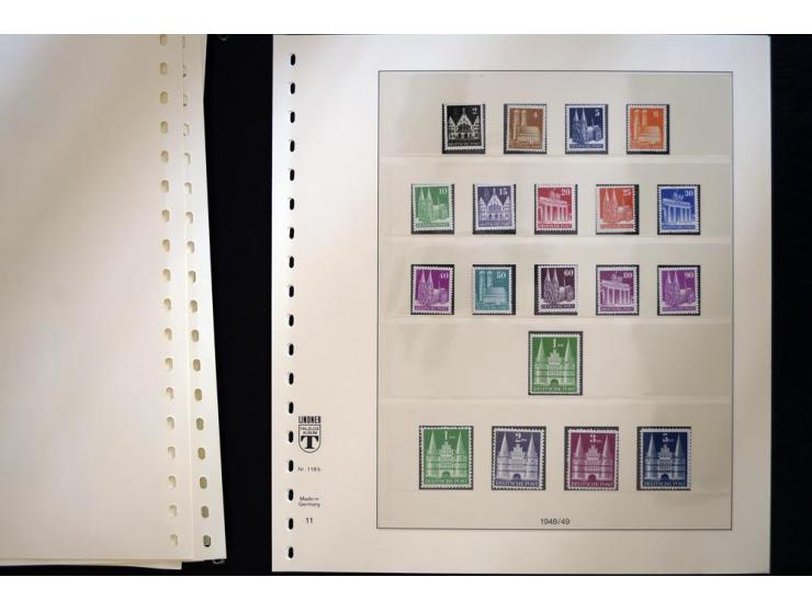 1945/49, postfrische Sammlung mit u.a. Mi.-Nr. 52-68I+II, I-IX/I+II sign. Schlegel BPP, dazu etwas Gemeinschaftsausgaben