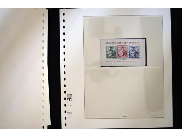 1945/49, postfrische Sammlung mit u.a. Mi.-Nr. 52-68I+II, I-IX/I+II sign. Schlegel BPP, dazu etwas Gemeinschaftsausgaben