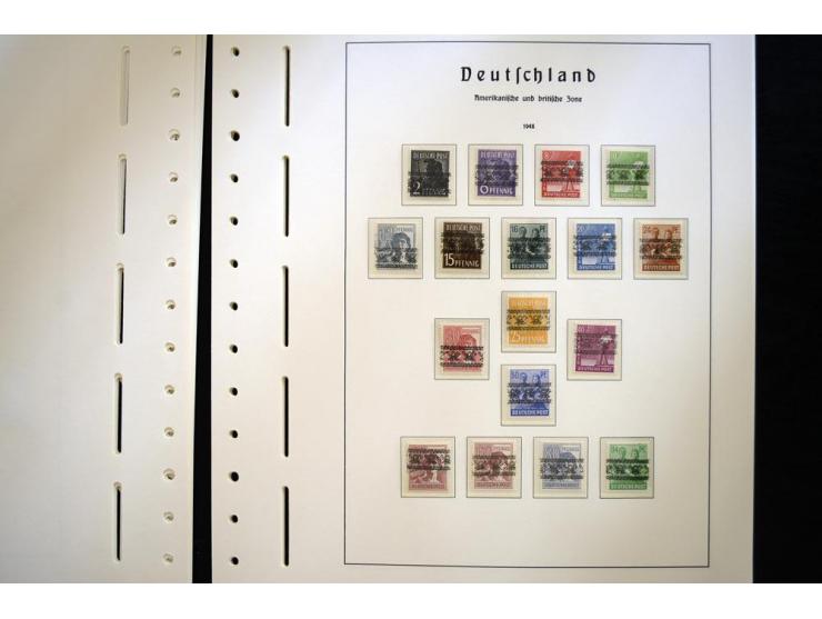 1945/49, postfrische Sammlung mit u.a. Mi.-Nr. 52-68I+II, I-IX/I+II mit 2 Fotoattesten Schlegel BPP, dazu Gemeinschaftsausgab
