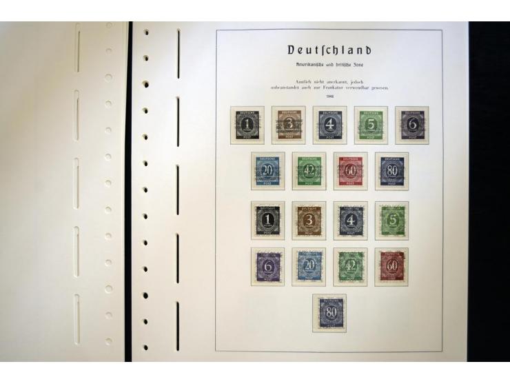1945/49, postfrische Sammlung mit u.a. Mi.-Nr. 52-68I+II, I-IX/I+II mit 2 Fotoattesten Schlegel BPP, dazu Gemeinschaftsausgab