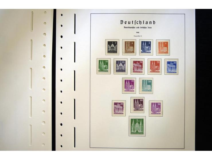 1945/49, postfrische Sammlung mit u.a. Mi.-Nr. 52-68I+II, I-IX/I+II mit 2 Fotoattesten Schlegel BPP, dazu Gemeinschaftsausgab