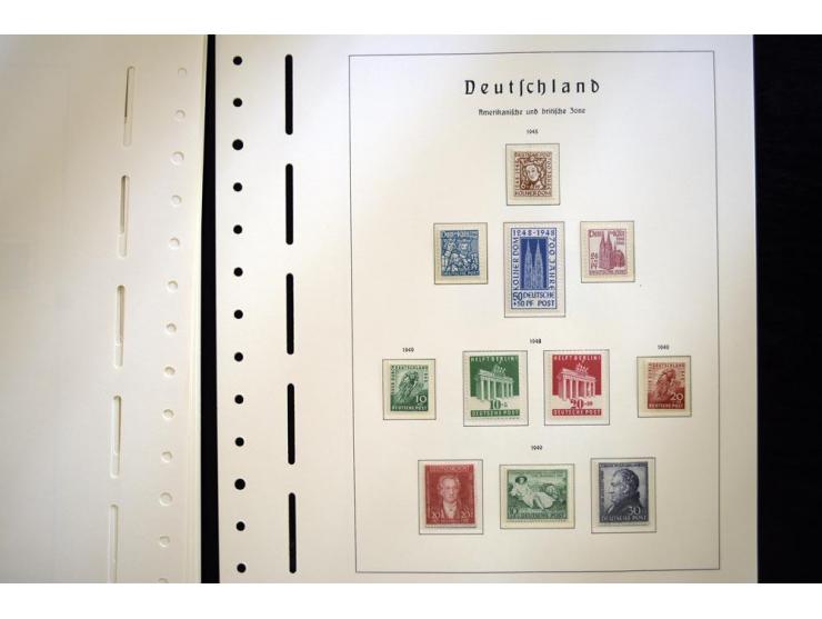 1945/49, postfrische Sammlung mit u.a. Mi.-Nr. 52-68I+II, I-IX/I+II mit 2 Fotoattesten Schlegel BPP, dazu Gemeinschaftsausgab