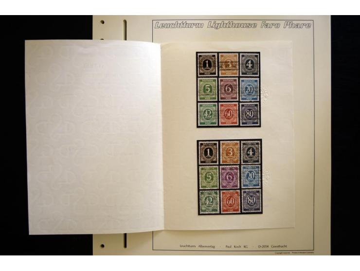 1945/49, postfrische Sammlung mit u.a. Mi.-Nr. 52-68I+II, I-IX/I+II mit 2 Fotoattesten Schlegel BPP, dazu Gemeinschaftsausgab
