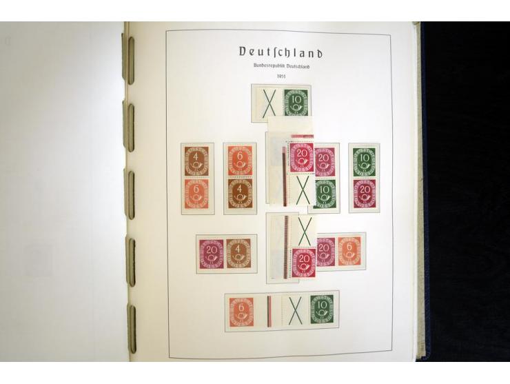 1949/90, postfrisch, in den Hauptnummern weit überkomplette Sammlung, dabei fast alle Werte aus Bogenecke, dabei u.a. Mi.-Nr.