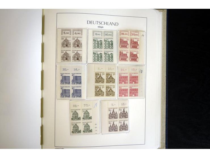 1949/90, postfrisch, in den Hauptnummern weit überkomplette Sammlung, dabei fast alle Werte aus Bogenecke, dabei u.a. Mi.-Nr.