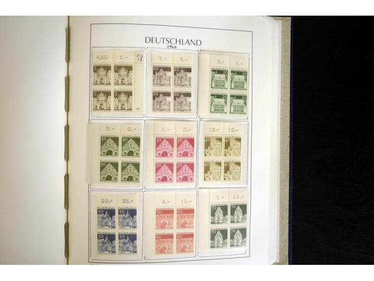 1949/90, postfrisch, in den Hauptnummern weit überkomplette Sammlung, dabei fast alle Werte aus Bogenecke, dabei u.a. Mi.-Nr.