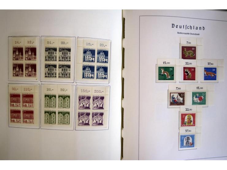 1949/90, postfrisch, in den Hauptnummern weit überkomplette Sammlung, dabei fast alle Werte aus Bogenecke, dabei u.a. Mi.-Nr.