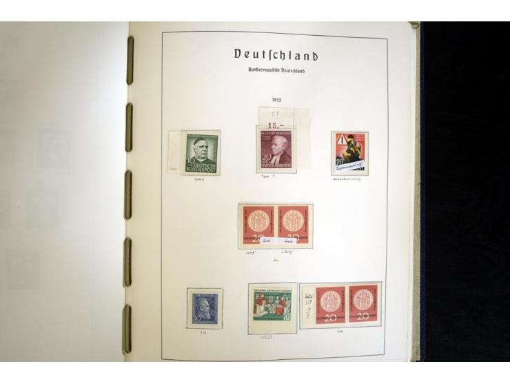 1949/90, postfrisch, in den Hauptnummern weit überkomplette Sammlung, dabei fast alle Werte aus Bogenecke, dabei u.a. Mi.-Nr.