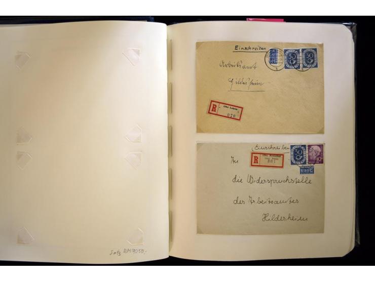 1949/90, gestempelte, in den Hauptnummern weit überkomplette Sammlung, dabei etliche Briefe teils mit guten Frankaturen, ein 