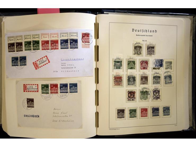 1949/90, gestempelte, in den Hauptnummern weit überkomplette Sammlung, dabei etliche Briefe teils mit guten Frankaturen, ein 