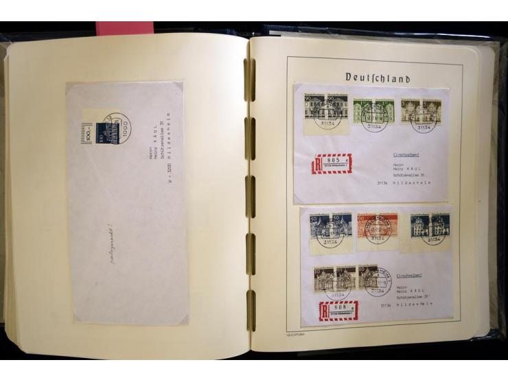 1949/90, gestempelte, in den Hauptnummern weit überkomplette Sammlung, dabei etliche Briefe teils mit guten Frankaturen, ein 