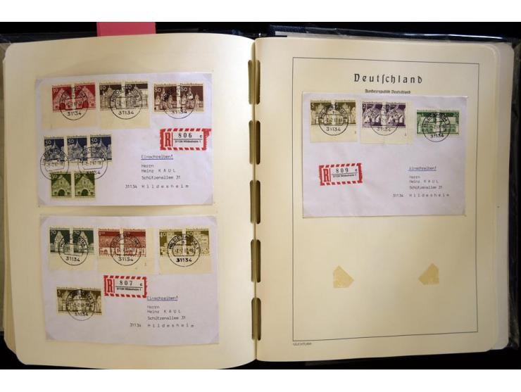 1949/90, gestempelte, in den Hauptnummern weit überkomplette Sammlung, dabei etliche Briefe teils mit guten Frankaturen, ein 